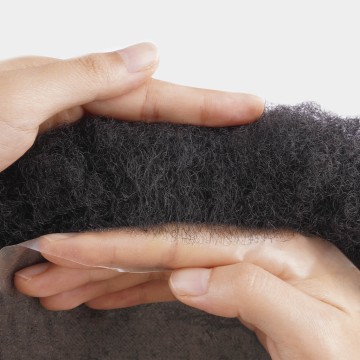 Prótese Capilar Homem AFRO: Cabelo 100% Humano